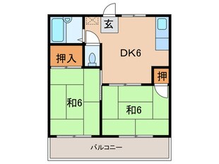 タウニーＦⅡＡ棟の物件間取画像